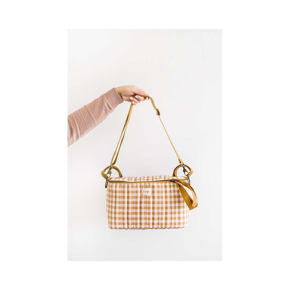 Kinderwagen Organizer gesteppt, Gingham