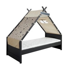 Cool Kids Tipi Bett Black Edition, Over the Moon