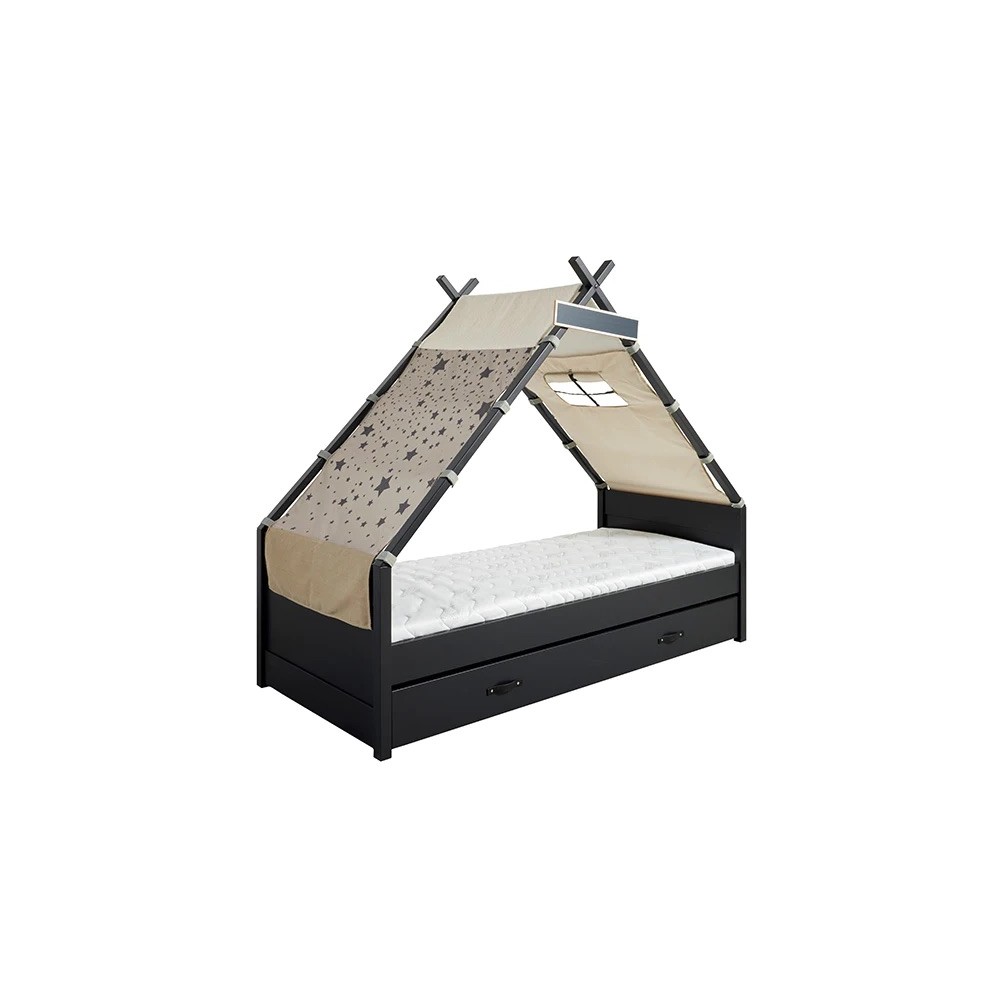 Cool Kids Tipi Bett Black Edition, Over the Moon