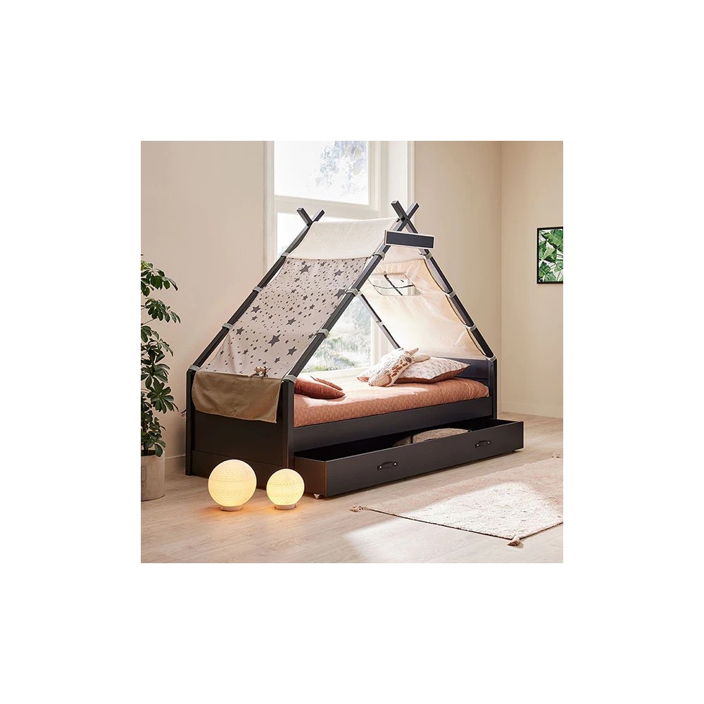 Cool Kids Tipi Bett Black Edition, Over the Moon