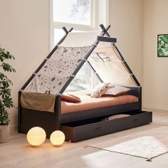 Cool Kids Tipi Bett Black Edition, Over the Moon