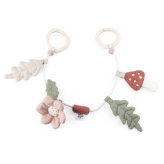 Sebra Kinderwagenkette, Blatt/Pilz/Blume, Bio-Baumwolle