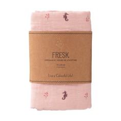 Einschlag- und Mulltuch (2er Pack), Seahorse