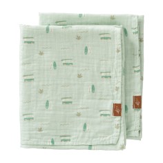 Einschlag- und Mulltuch (2er Pack), Surf Boy