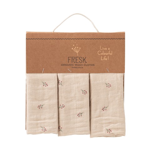 Waschhandschuhe (3er Pack), Berries