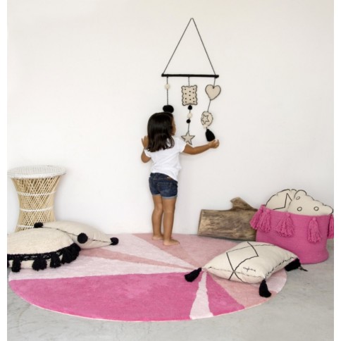 Lorena Canals Panier de stockage, glands gris clair