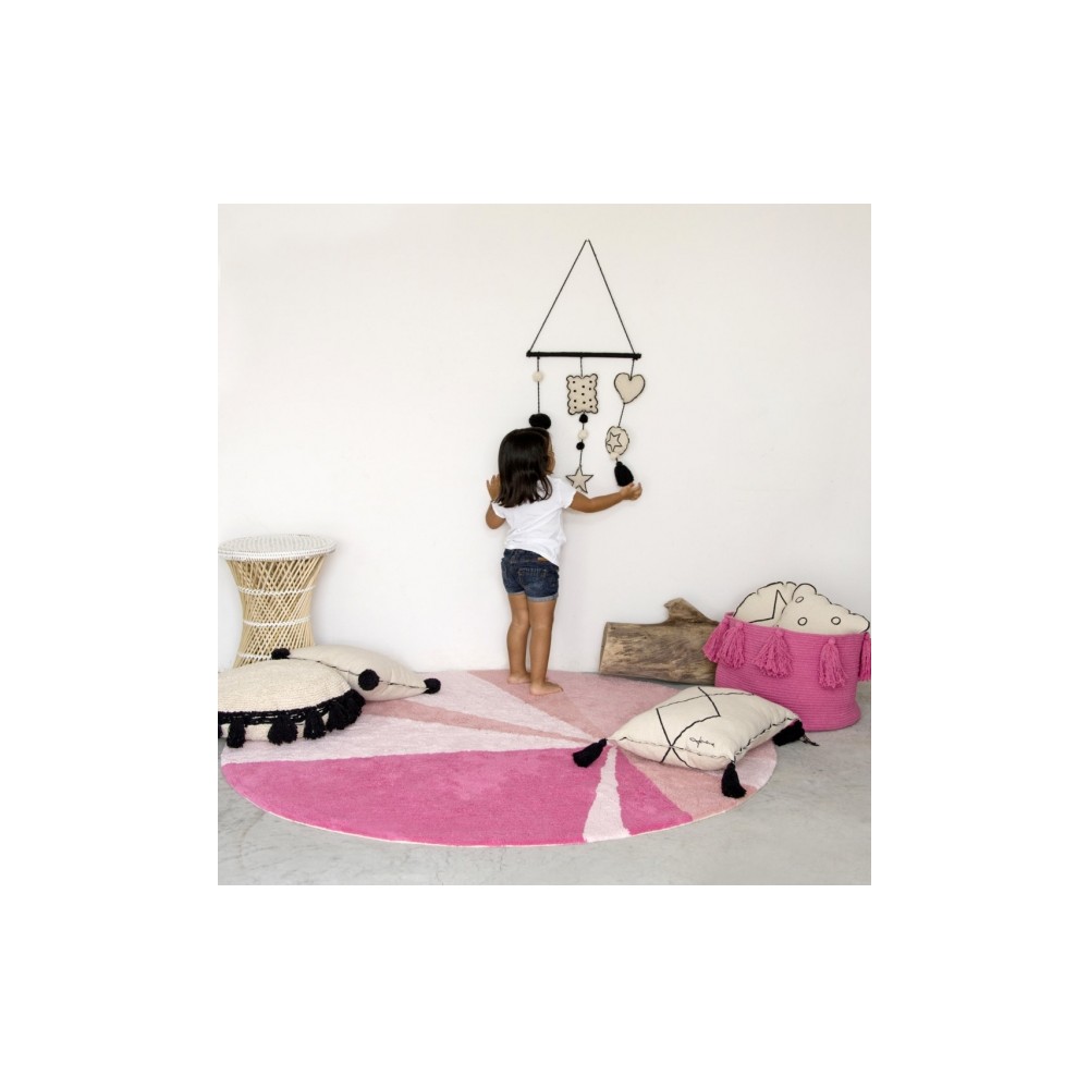 Lorena Canals Panier de stockage, glands gris clair