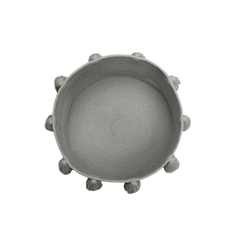 Lorena Canals Aufbewahrungskorb, Tassels Light Grey