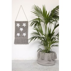 Lorena Canals Aufbewahrungskorb, Tassels Light Grey
