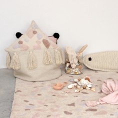 Lorena Canals Panier de stockage, Tassels Natural