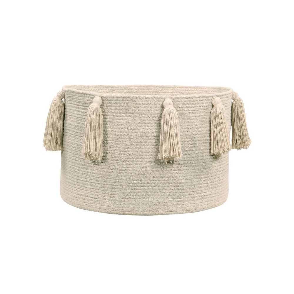 Lorena Canals Panier de stockage, Tassels Natural