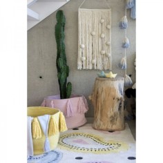 Lorena Canals Panier de stockage, glands rose