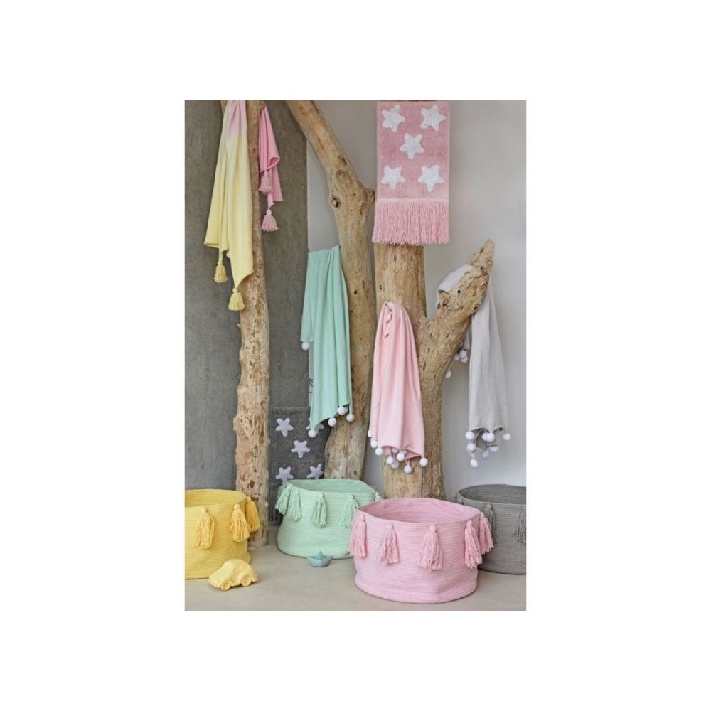 Lorena Canals Aufbewahrungskorb, Tassels Pink