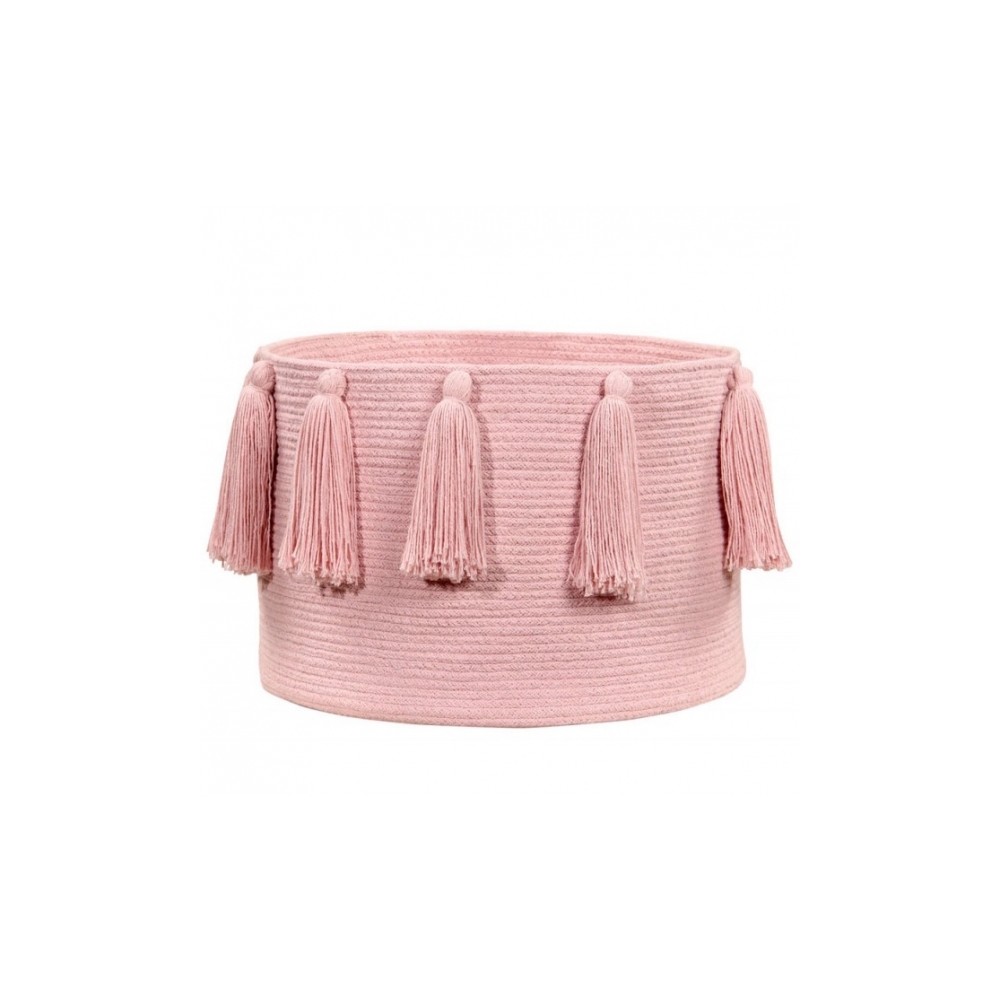 Lorena Canals Aufbewahrungskorb, Tassels Pink