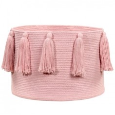 Lorena Canals Aufbewahrungskorb, Tassels Pink