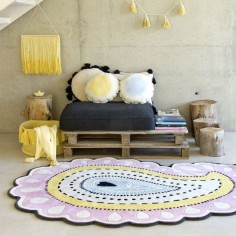 Lorena Canals Panier de stockage, gland jaune