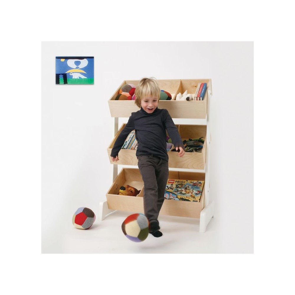 Stockage de jouets, bouleau