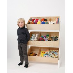 Stockage de jouets, bouleau
