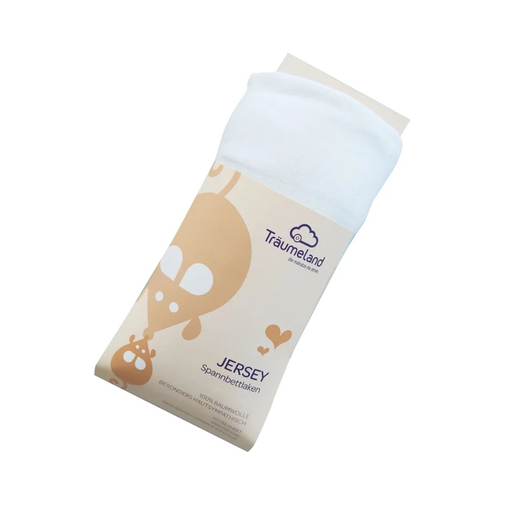 Jersey de tissu fixe, blanc