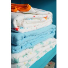 Kuscheldecke aus Musselin Baumwolle, Meer