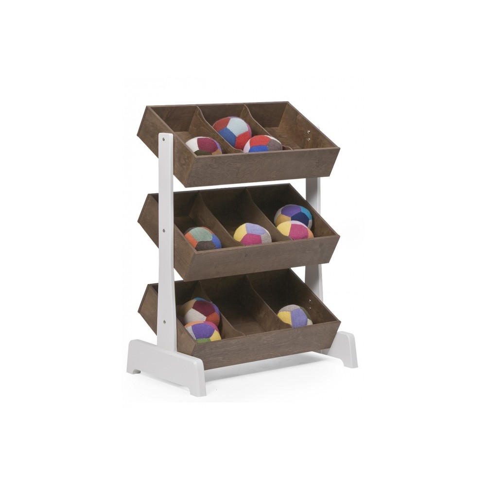 Spielzeugregal Toy Storage, Walnuss
