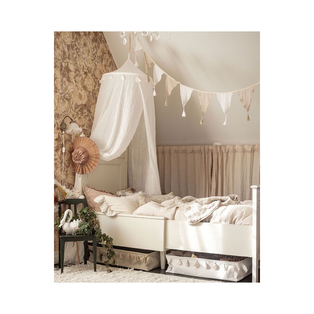 Betthimmel Baldachin, Weiss