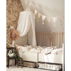 Betthimmel Baldachin, Weiss