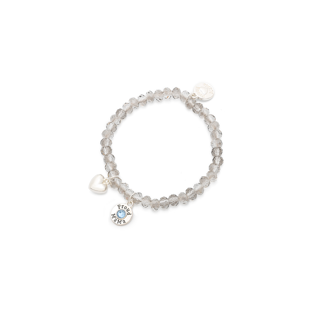 Armband, Charm, Ice/ Blau