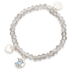 Armband, Charm, Ice/ Blau