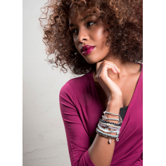 Armband, Charm, Ice/ Rosa