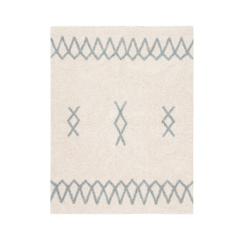 Teppich Atlas Natural, Vintage Blue