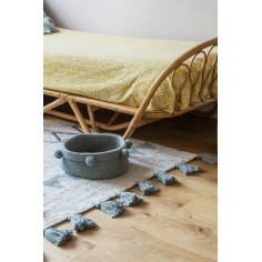 Tapis Azteca Naturel Vintage Bleu