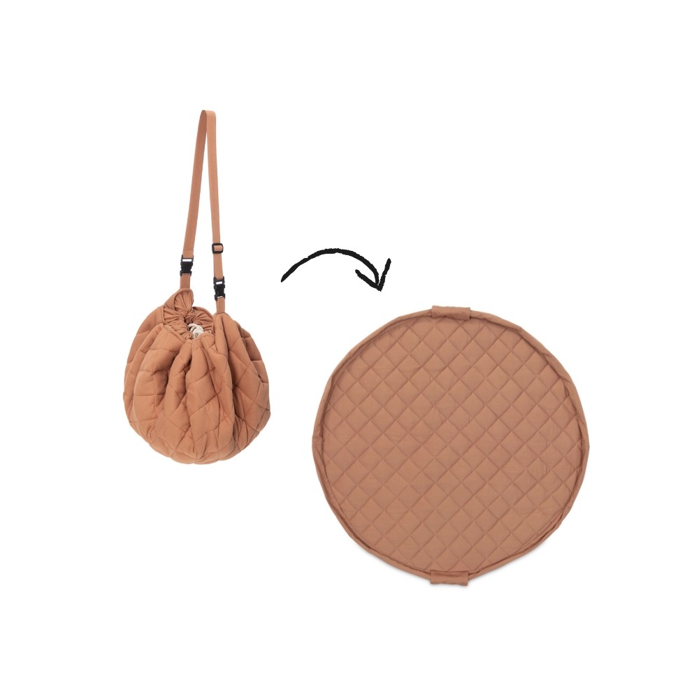 Spielzeugtasche & Krabbeldecke 3-in-1, Tawny Brown