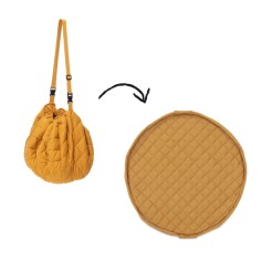 Spielzeugtasche & Krabbeldecke, Mustard Chai Tea