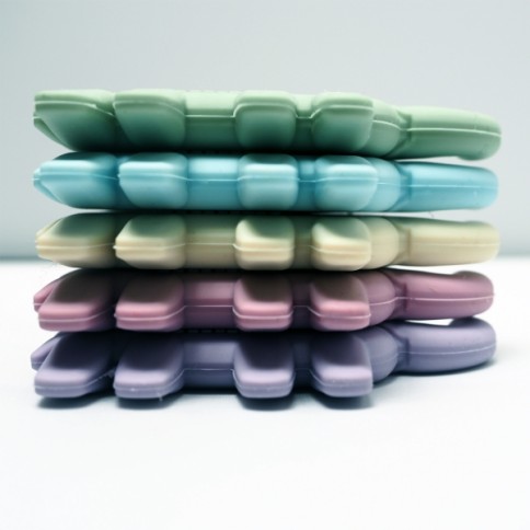 Silikon Beissring Elefant, Dusty Rose