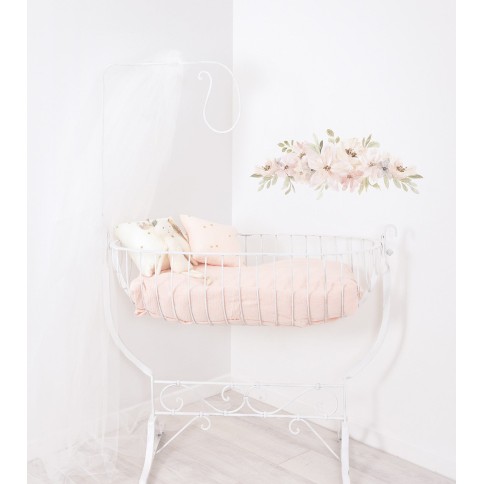 Wandsticker Dekoration, Blumenkomposition (Aquarell)