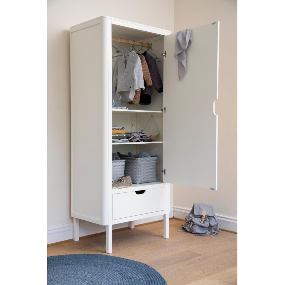 Sebra Armoire 1-Portière, Blanc