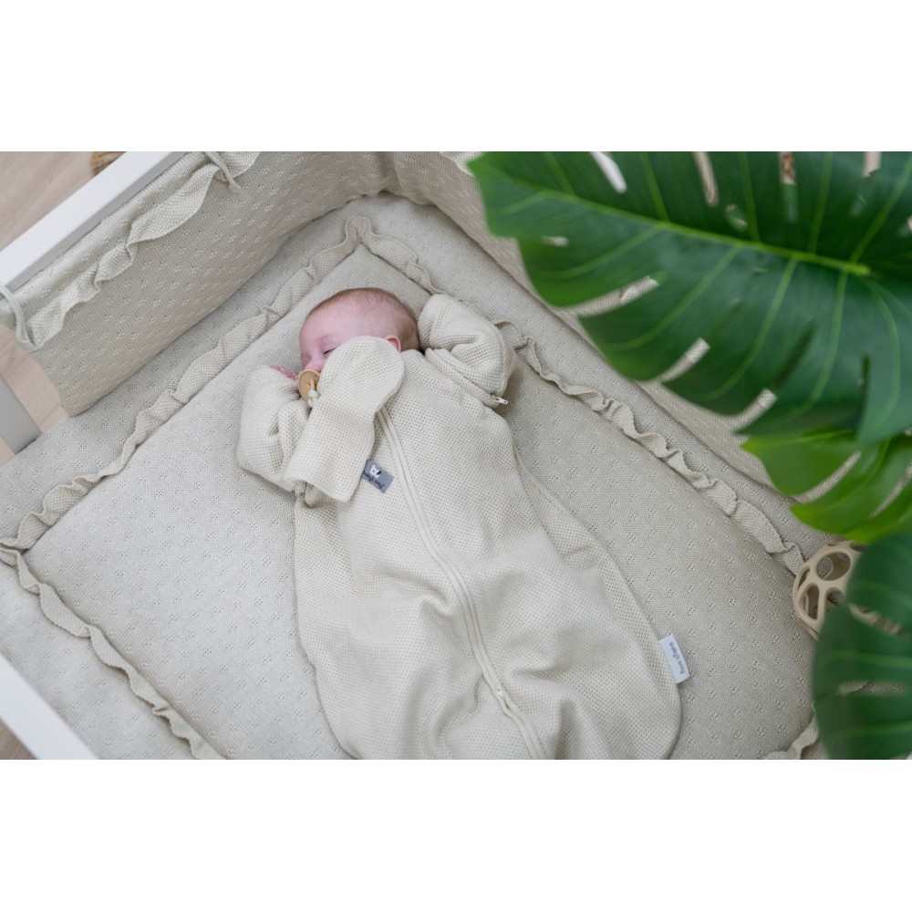 Bett/ Laufgitter Nestchen Moon, Warm Linen