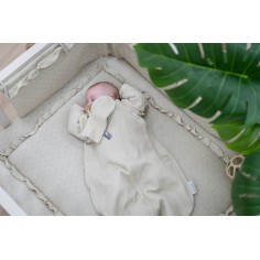 Bett/ Laufgitter Nestchen Moon, Warm Linen