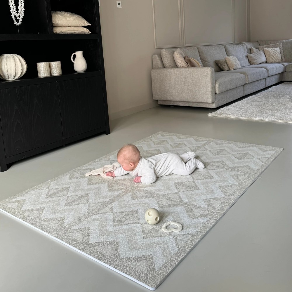 Spielmatte Kilim, Feather Grey