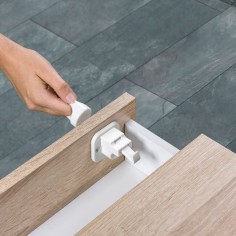 Serrure magnétique avec aide au montage (1PC.)