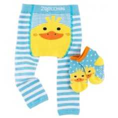 Zoocchini Baby Leggings & Chaussettes Ensemble, flaques au canard