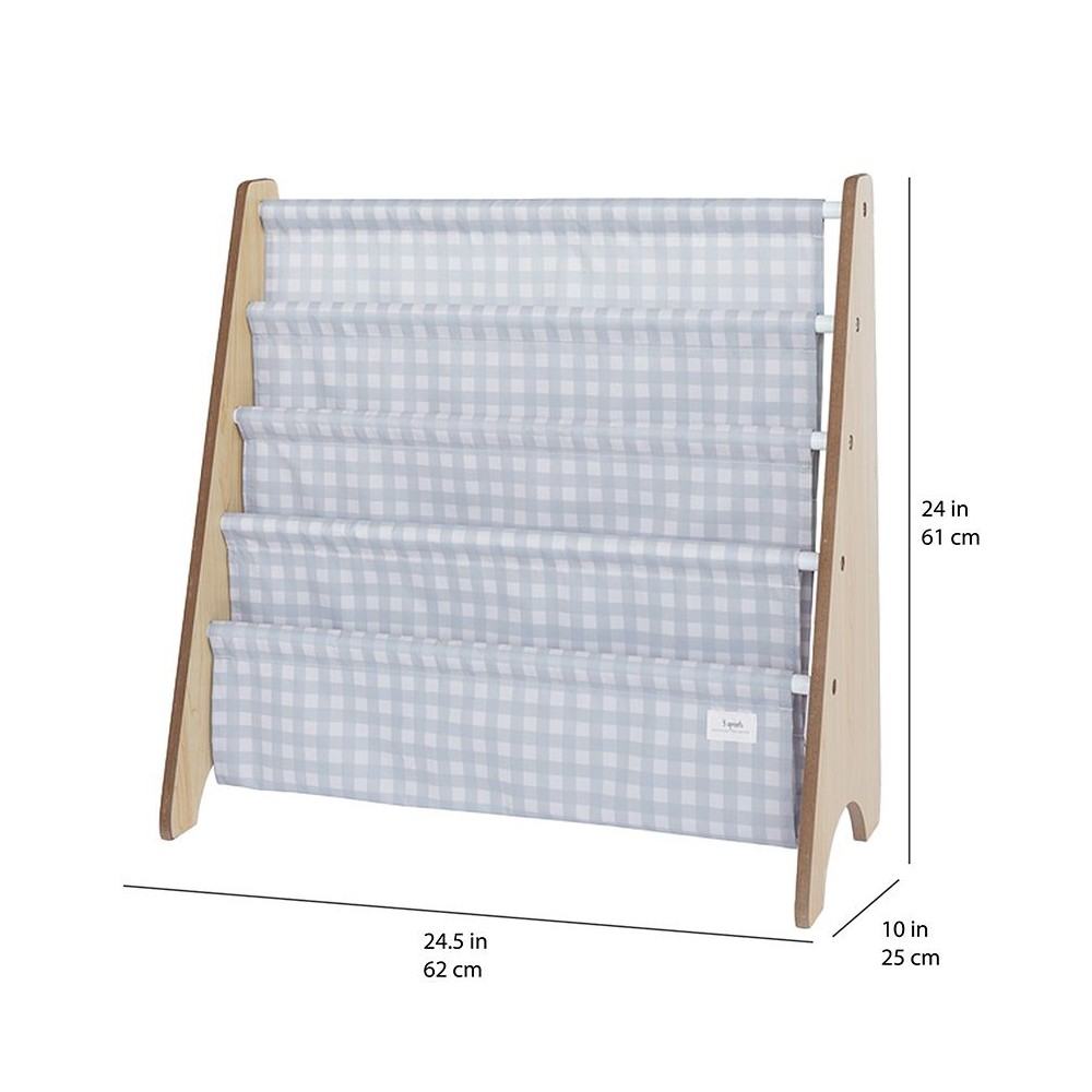 Bücherregal, Gingham Blue