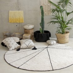 Trace de tapis beige