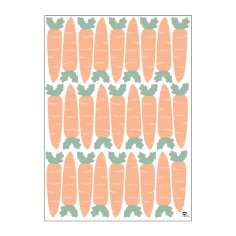textile Wandaufkleber (1 Bogen), Karotten