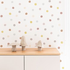 textile Wandaufkleber (1 Bogen), Pencil Dots 2