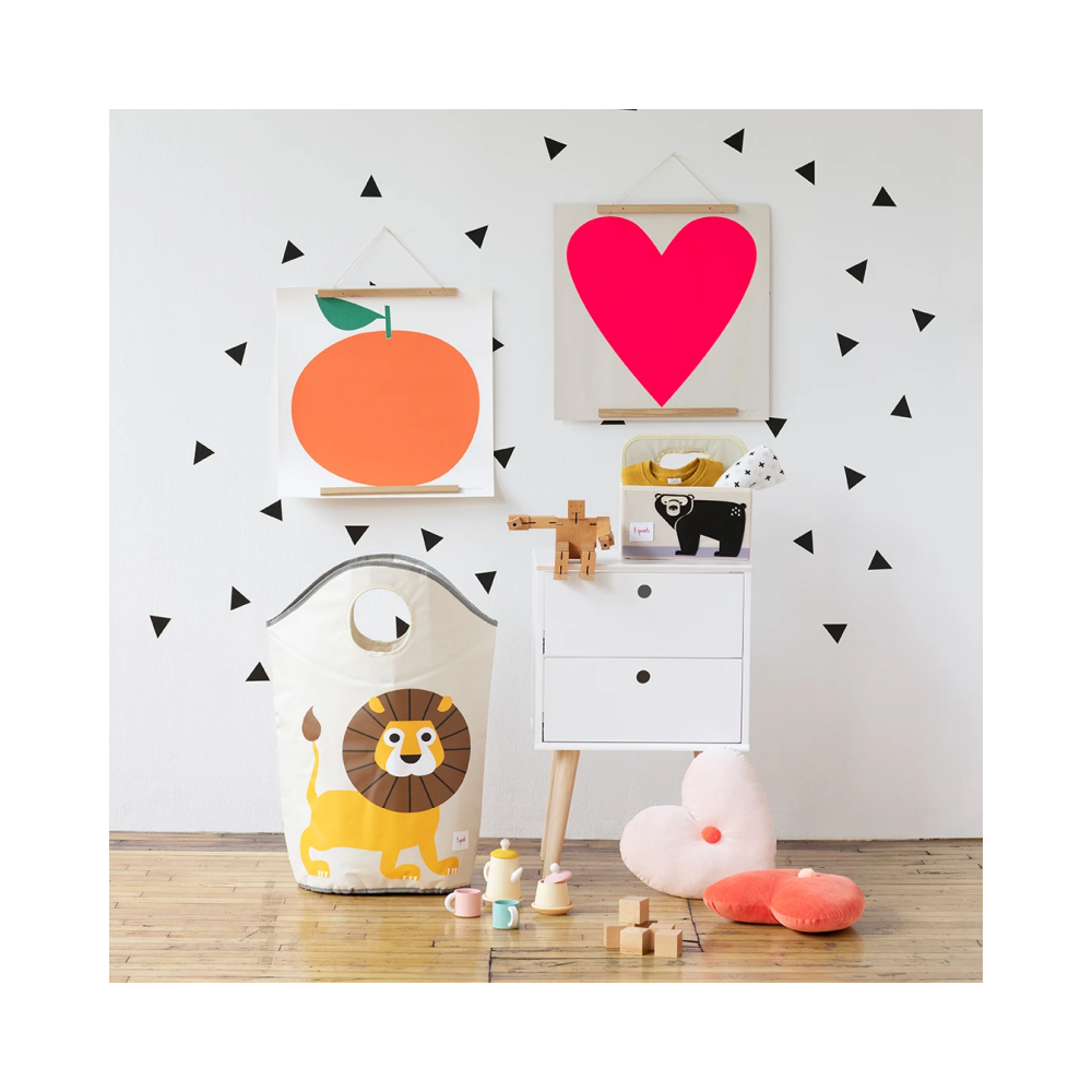 Panier à linge, lion