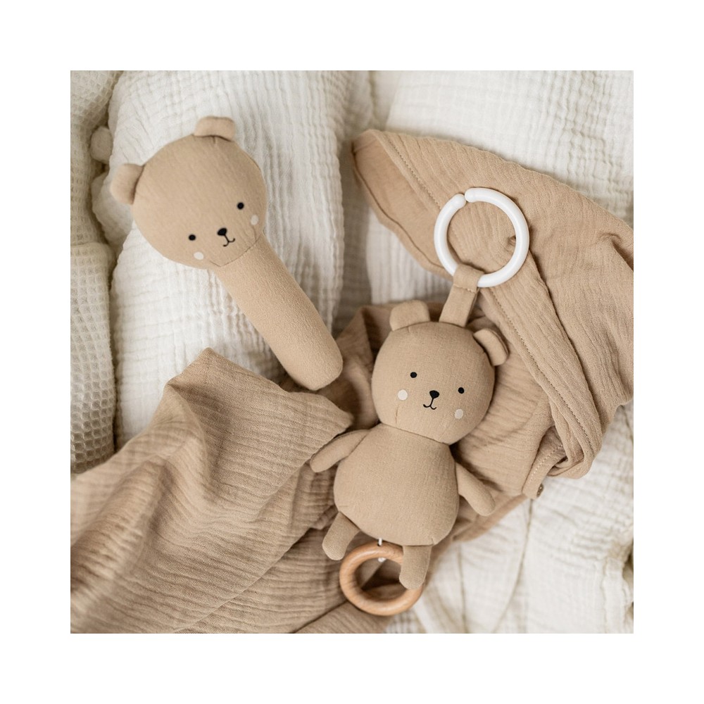Geschenkset Geschenkset Babydecke/Spieluhr/Rassel Teddy / Braun