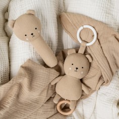 Geschenkset Geschenkset Babydecke/Spieluhr/Rassel Teddy / Braun
