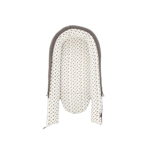 "HOME" Nestchenkorb Premium weiss mit grauen Sternen